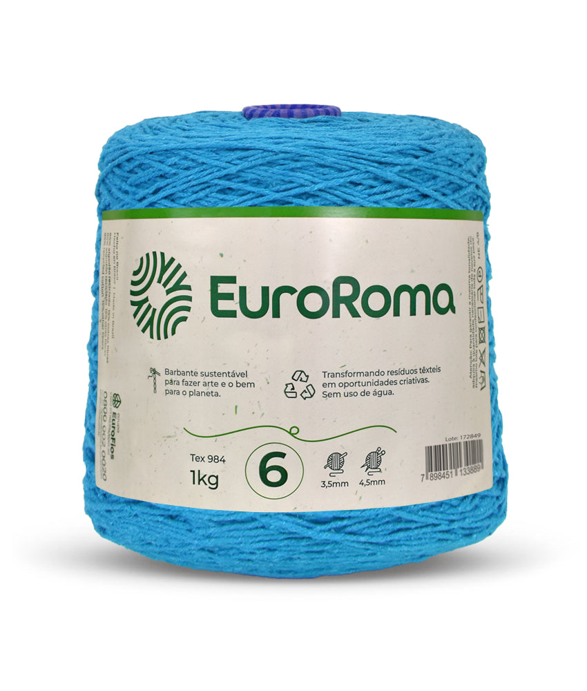 Barbante EuroRoma Colorido 1kg N°6/8
