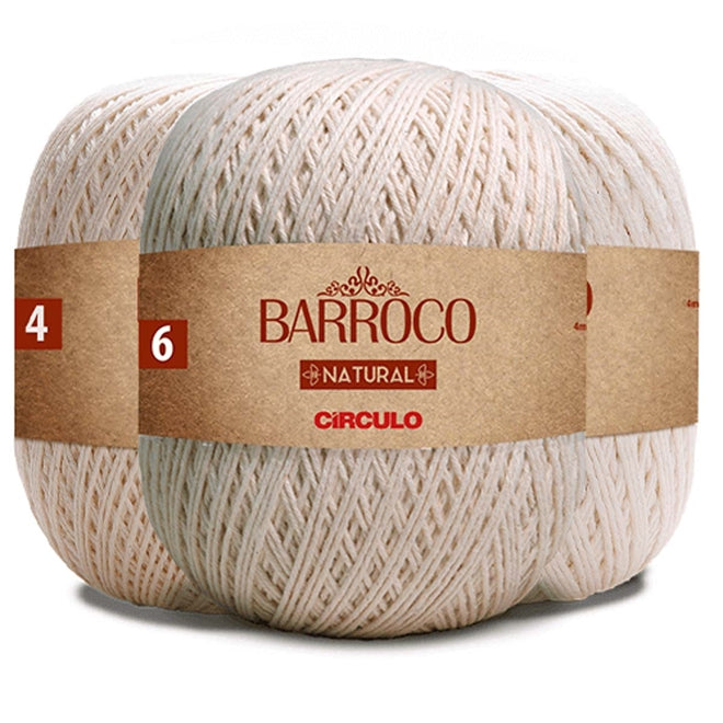 Barbante Barroco Natural Círculo 700g