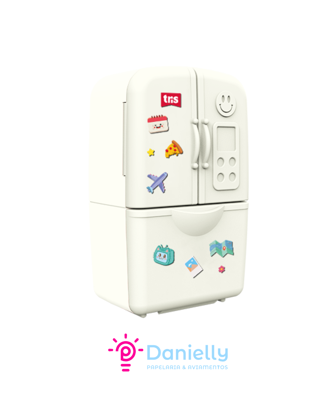 Apontador Duplo com Depósito + Borracha Frost – Cores Sortidas- Tris