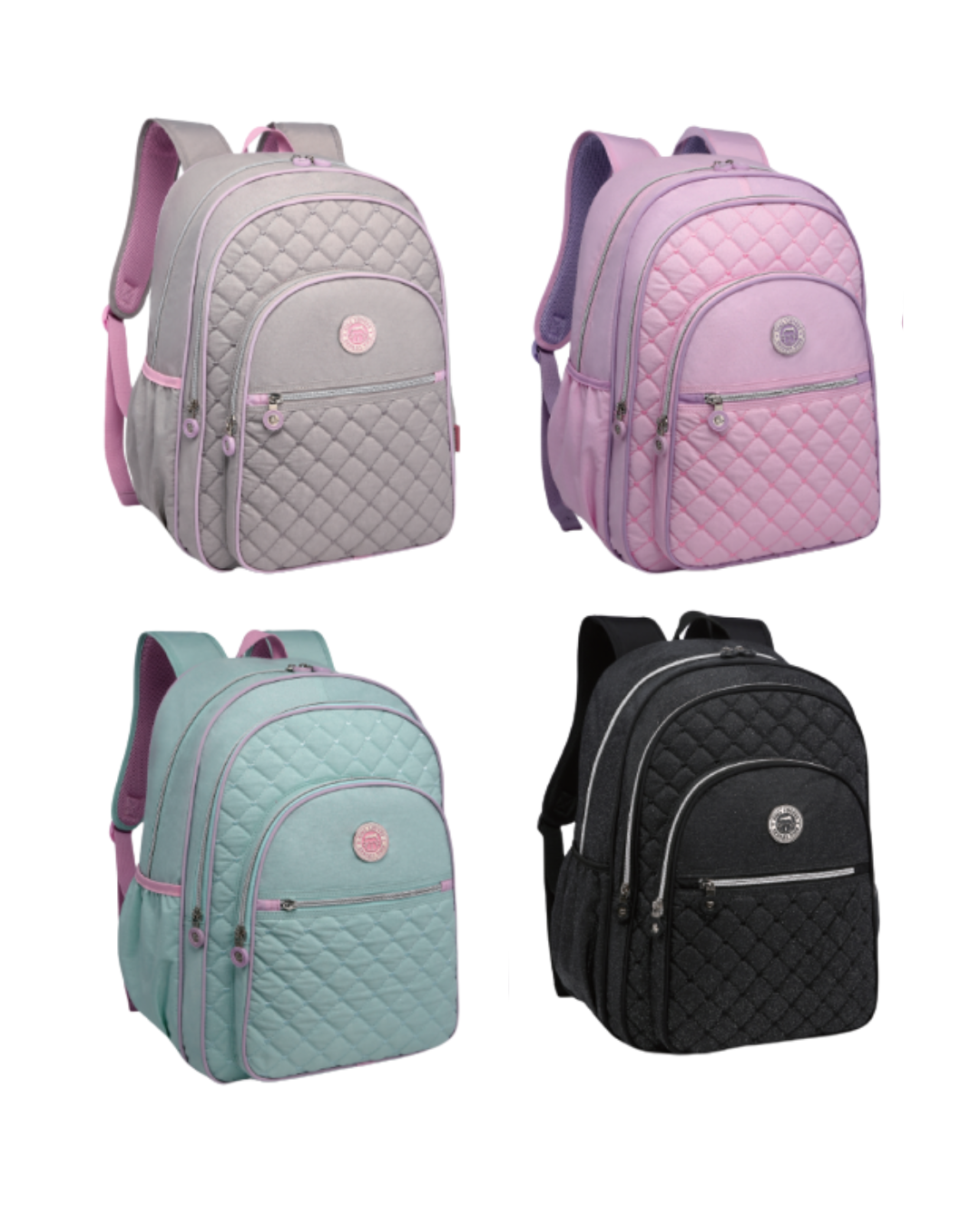 Mochila Kika Brilho KK2629 Feminina