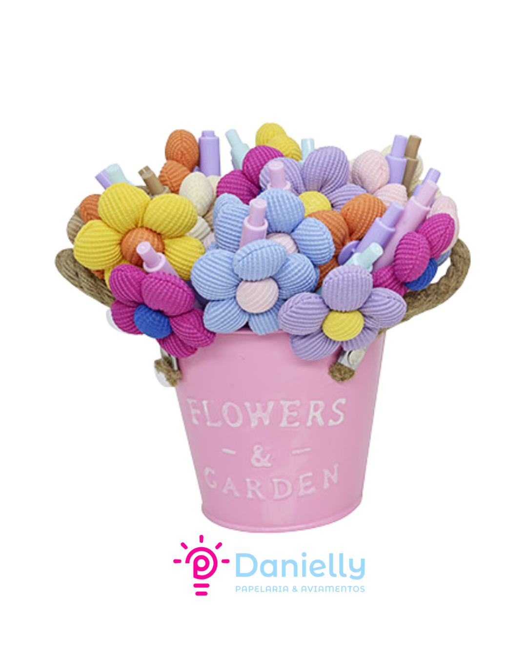 Caneta Garden Flower Love 1.0MM (escrita azul)