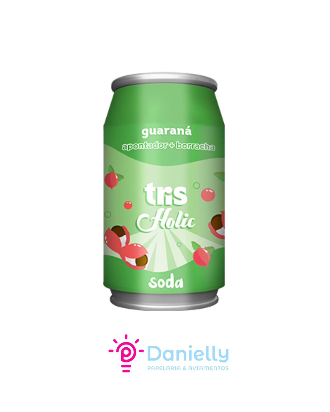 Apontador Com Depósito + Borracha Soda Holic Lanchinhos –Tris