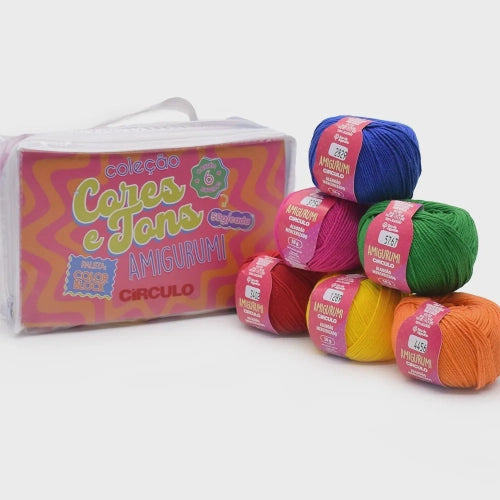 Kit Coleção Cores e Tons Amigurumi Círculo