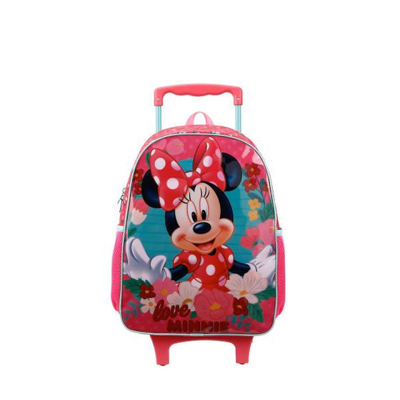 Mochila De Rodinha Infantil Minnie Rosa Xeryus