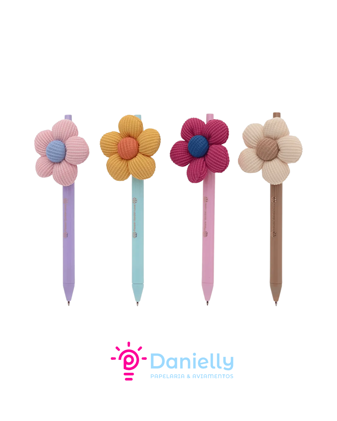 Caneta Garden Flower Love 1.0MM (escrita azul)