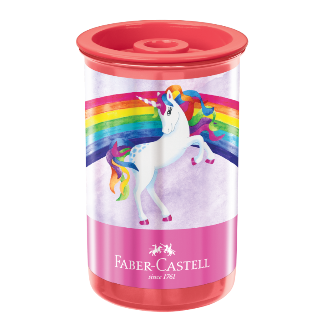 Apontador Faber-Castell Unicórnio Tubo com Depósito