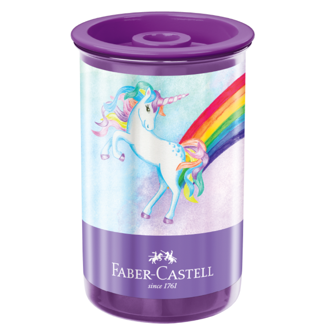 Apontador Faber-Castell Unicórnio Tubo com Depósito