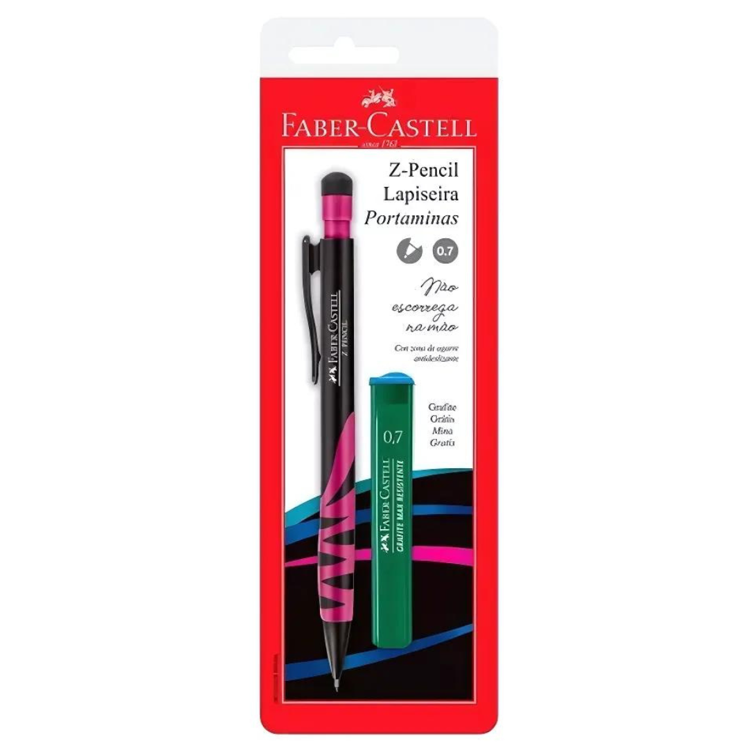 Lapiseira Faber Castell Z Pencil 0.7mm + Grafites