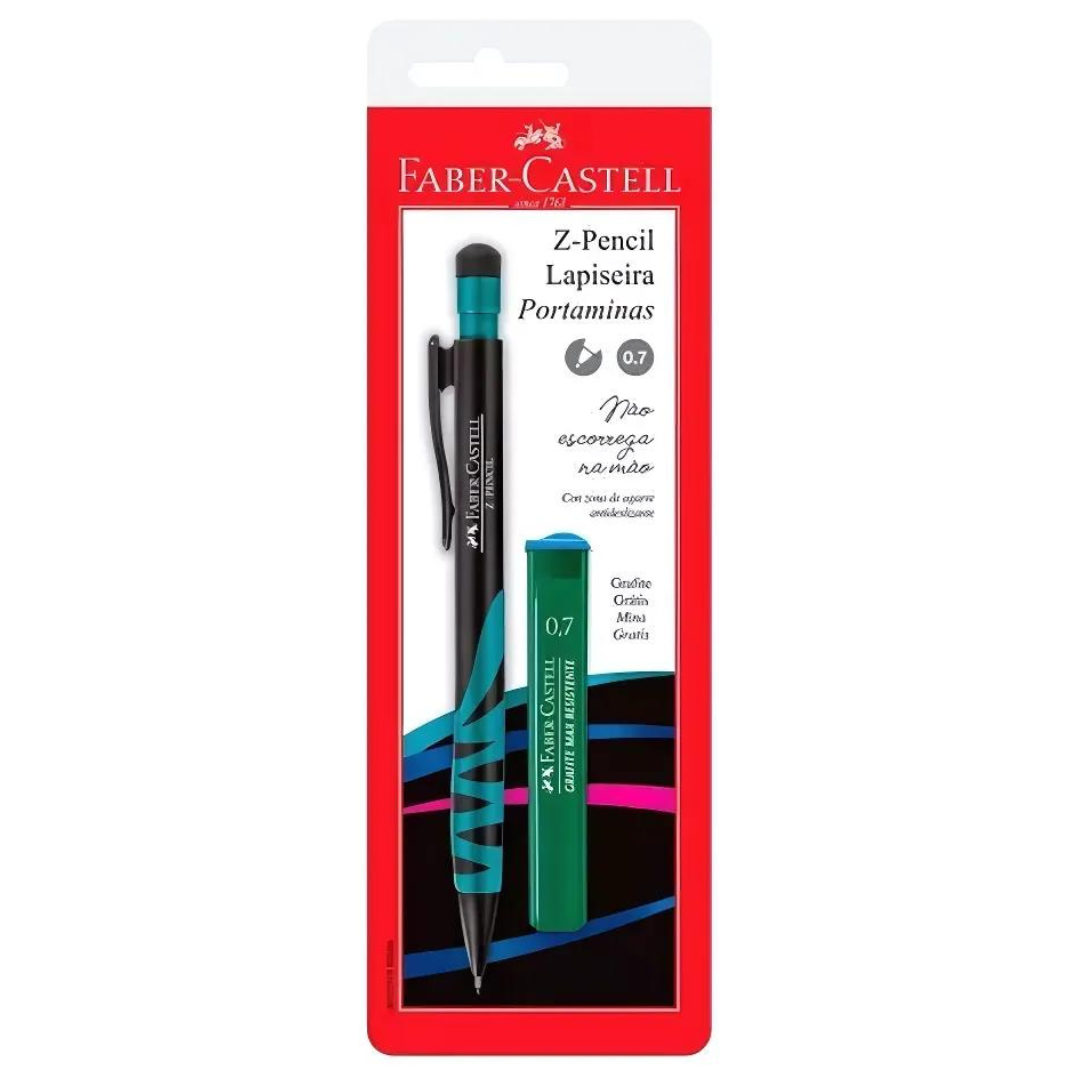 Lapiseira Faber Castell Z Pencil 0.7mm + Grafites