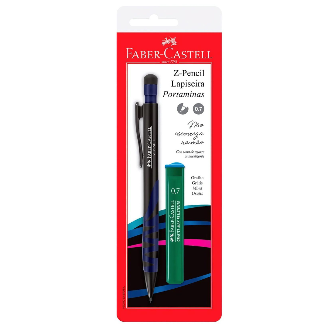 Lapiseira Faber Castell Z Pencil 0.7mm + Grafites