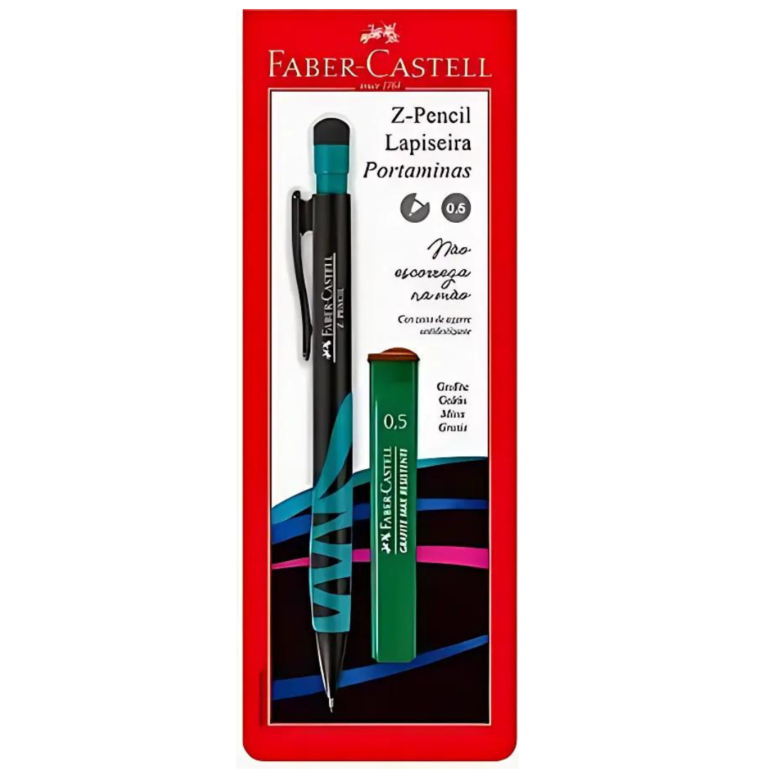 Lapiseira Faber Castell Z Pencil 0.5mm +Grafites