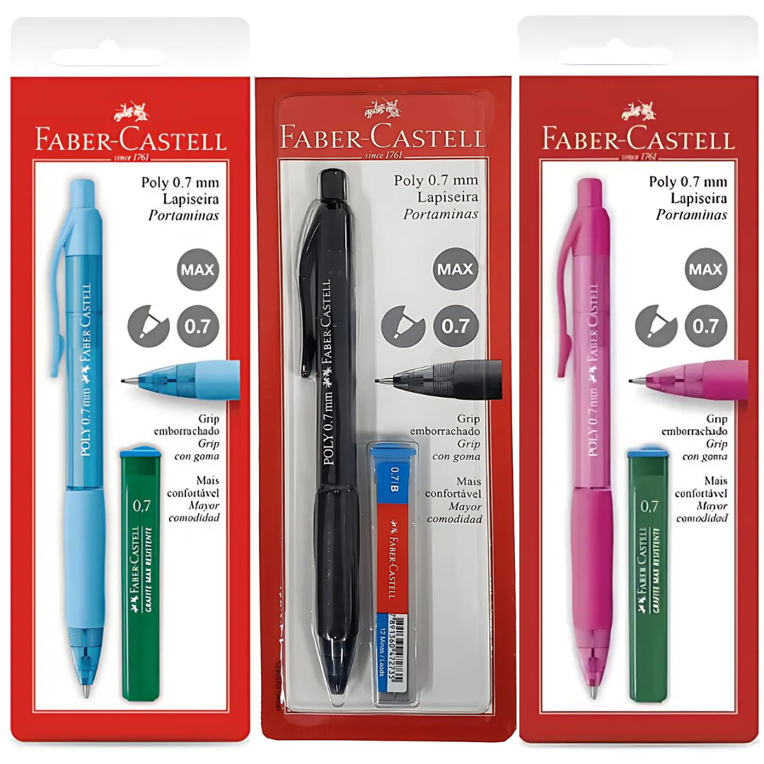 Lapiseira Faber Castell Poly 0.7mm c/ Grafite