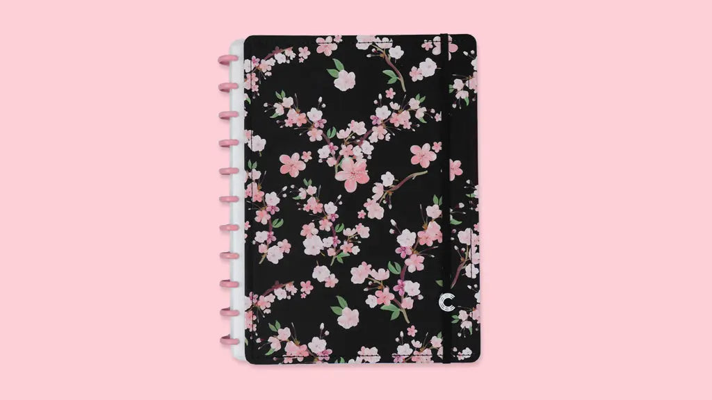 Caderno Inteligente By Gocase Classical Rose Black Grande