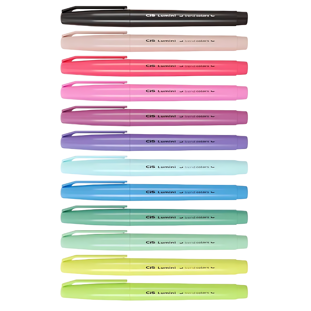 Marca Texto Cis Lumini Trend Colors 12 Cores
