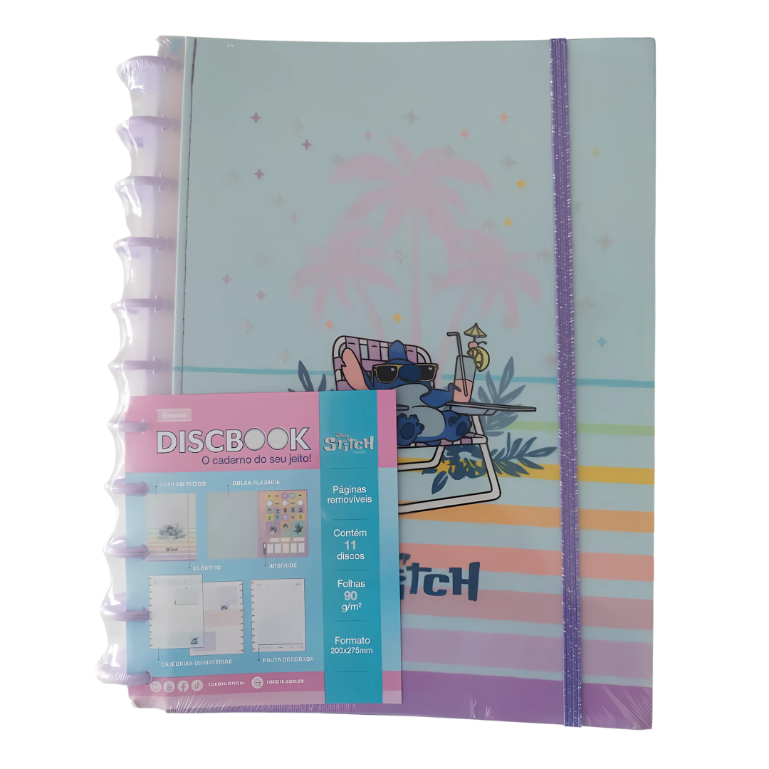 Caderno Discbook Stitch 10 matérias - Foroni