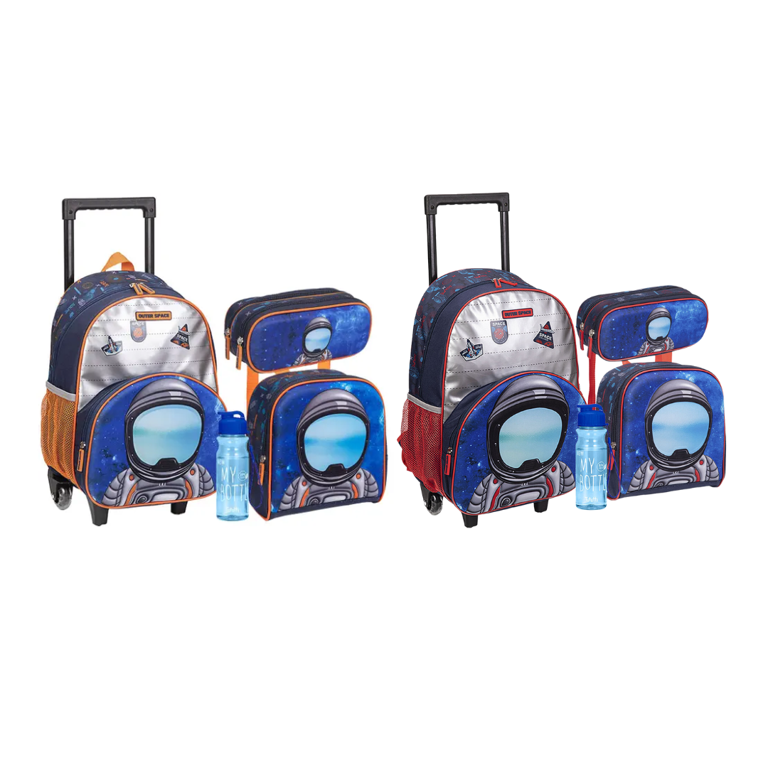 Kit Mochila Astronauta 3 peças- Nova Rio