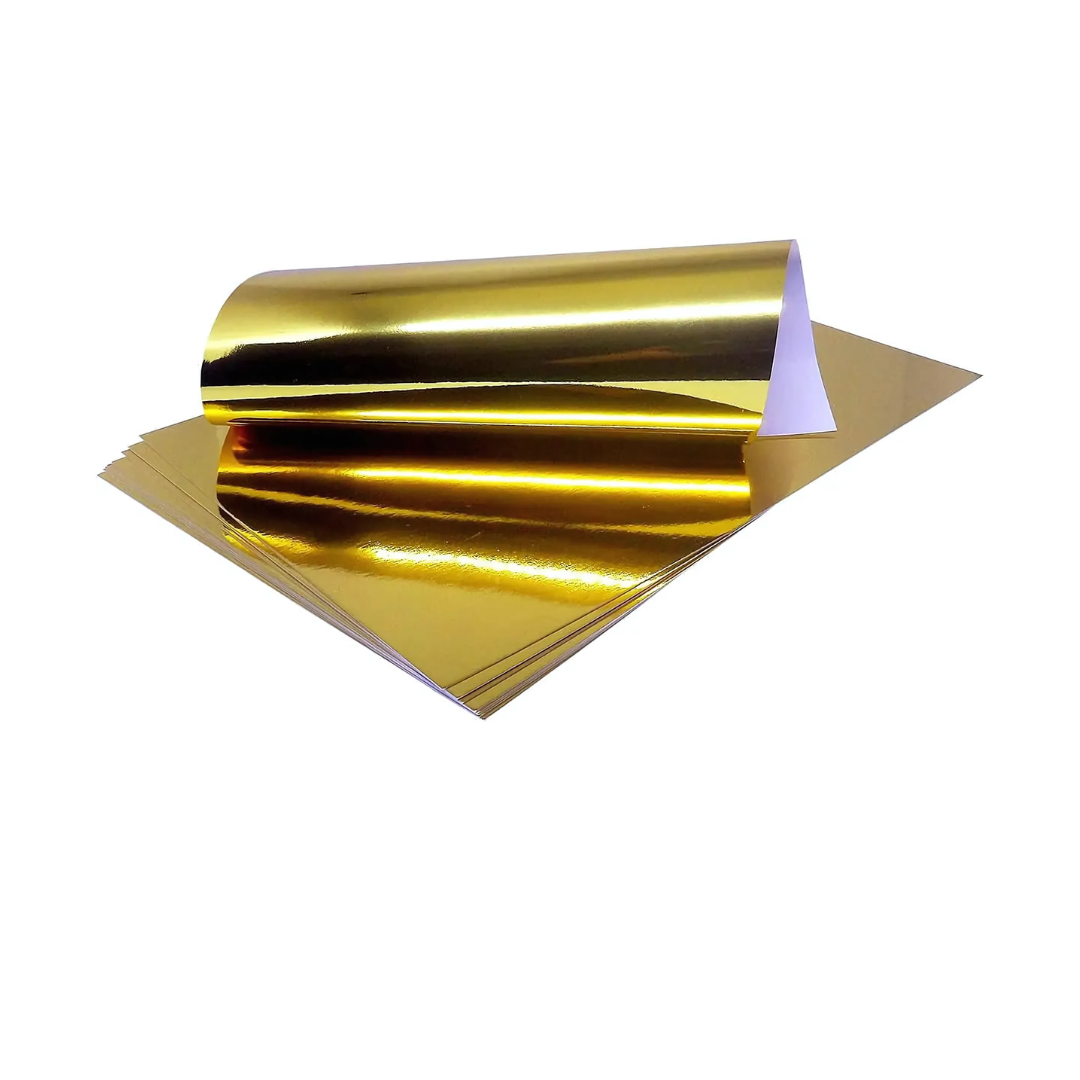 Papel Lamicote A4 250g Ouro Off Paper 10 Folhas