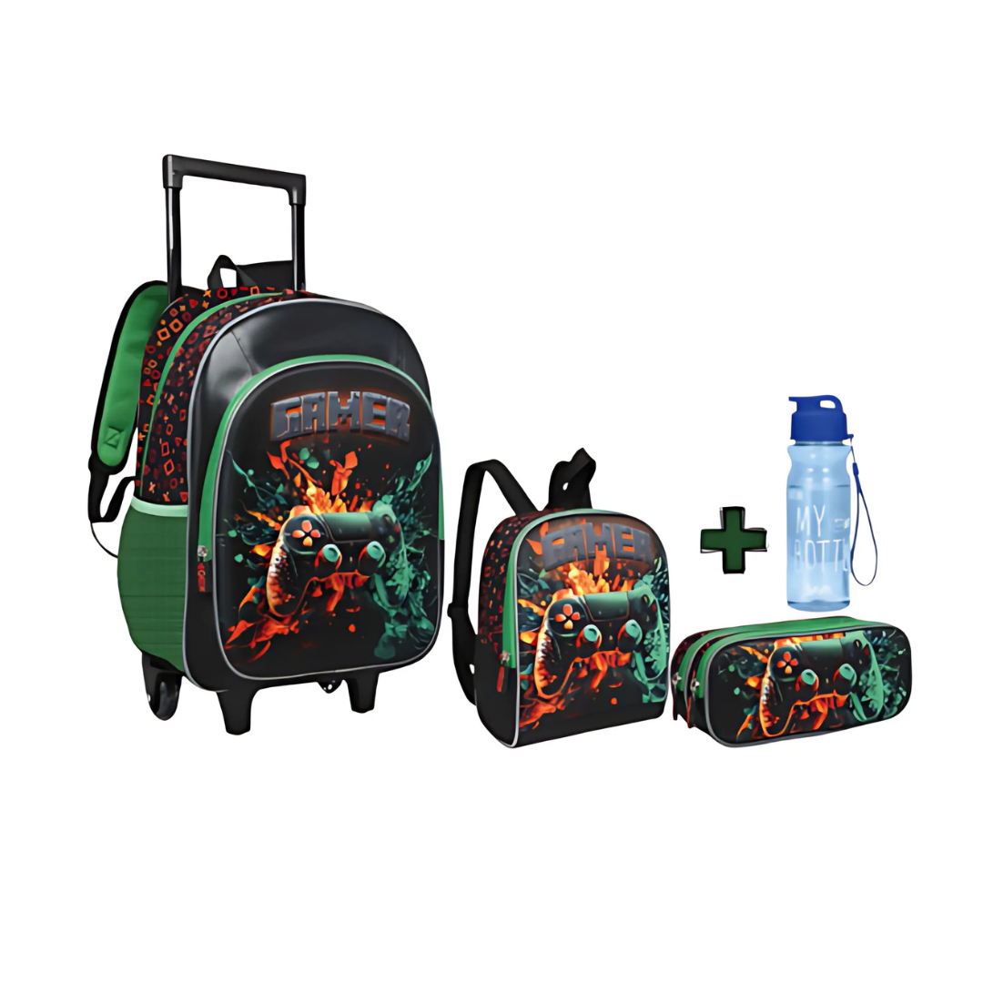 Kit Mochila Gamer 3 peças - Nova Rio