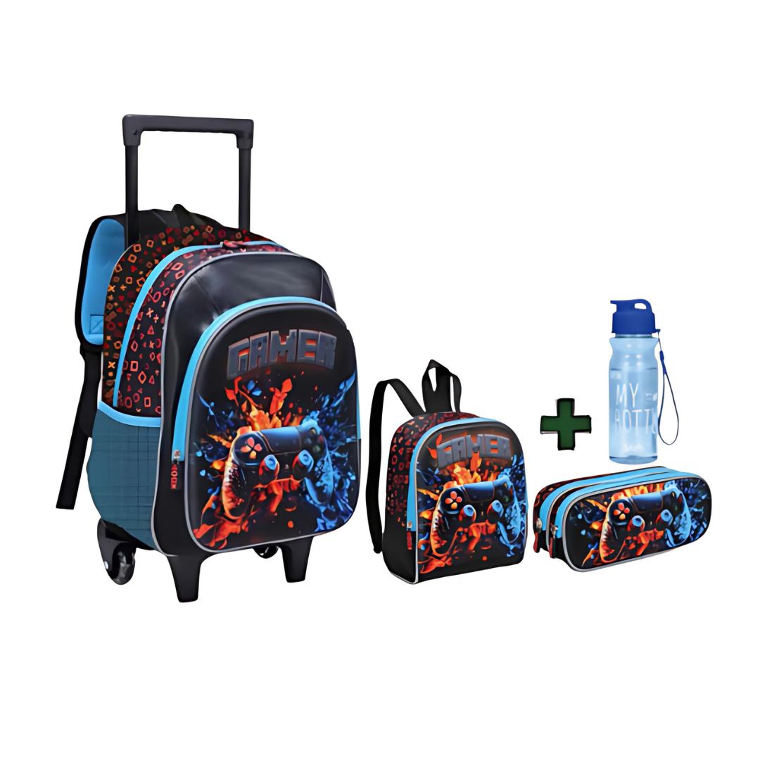Kit Mochila Gamer 3 peças - Nova Rio