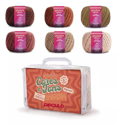 Kit Coleção Cores e Tons Amigurumi Círculo