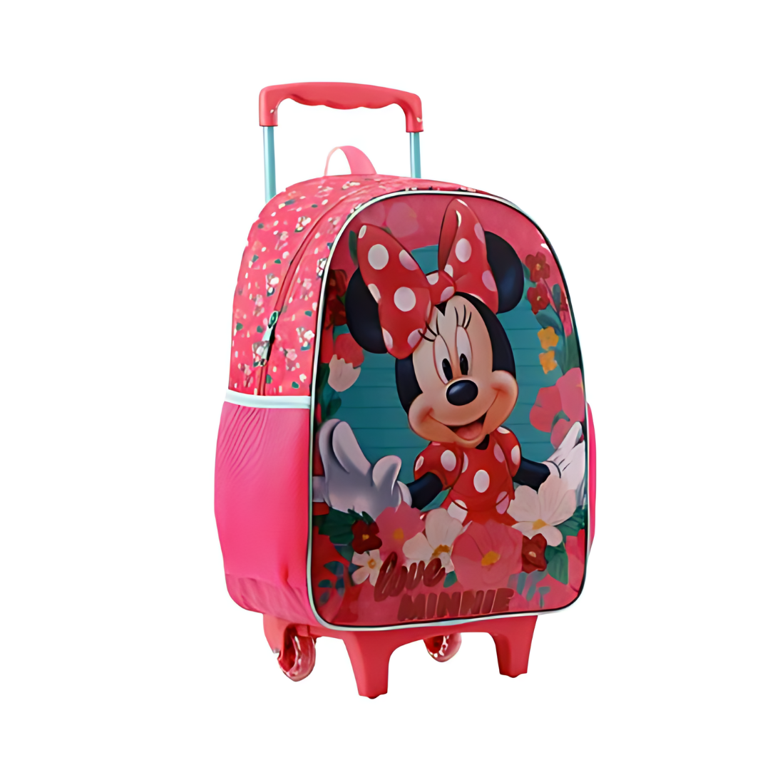 Mochila De Rodinha Infantil Minnie Rosa Xeryus