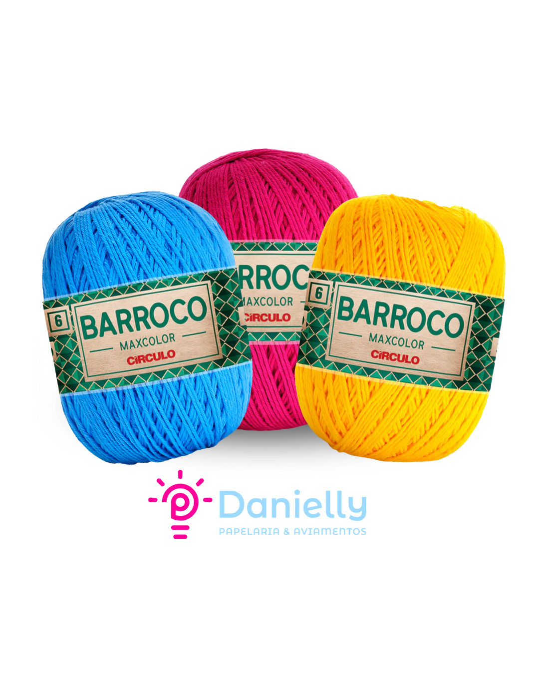 Barbante Barroco Maxcolor N°6 200G Círculo