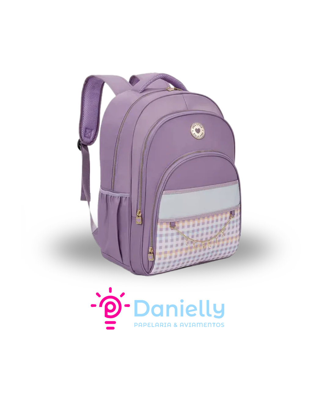 Mochila Kika Lovely Lilás KK2508M