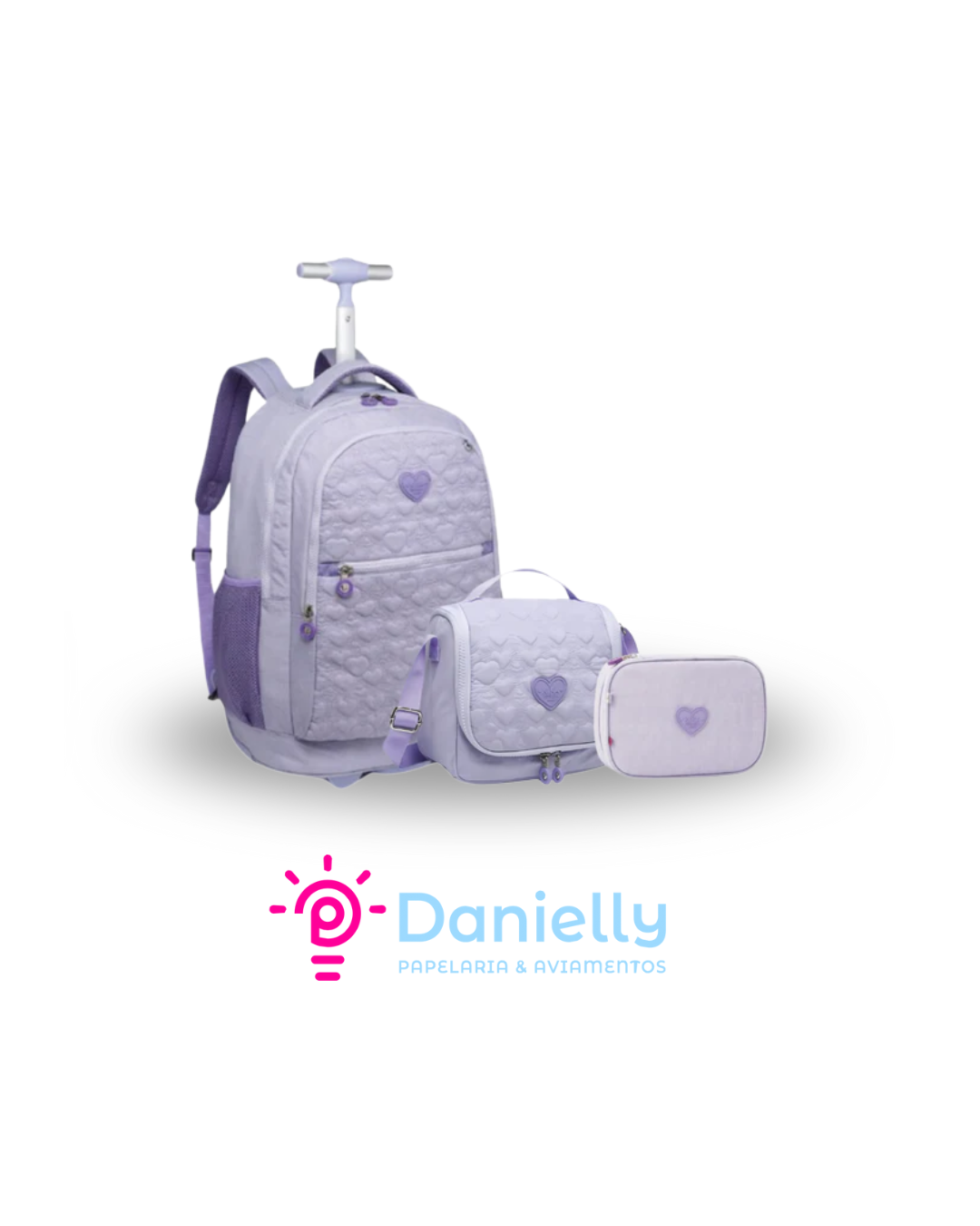 Kit Mochila Kika Lilás KK2597