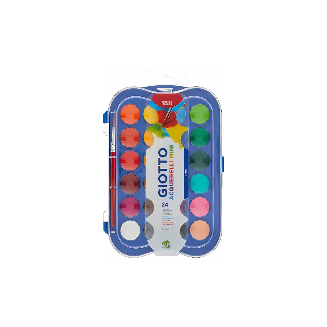 Aquarela Giotto em Estojo de Pastilhas 24 Cores