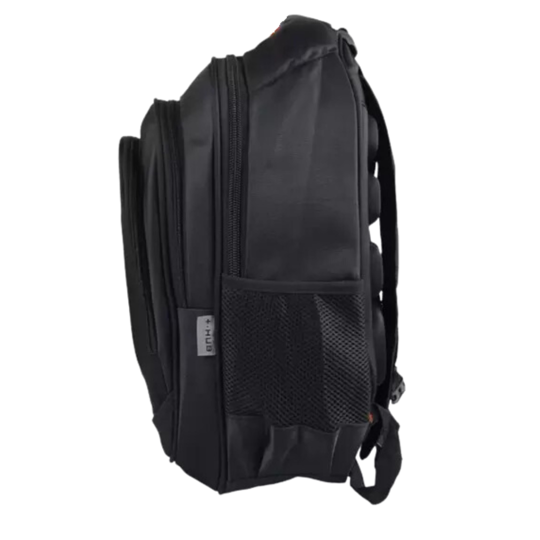 Mochila de Costas Hub Masculina Preta com Cinza HB24M71