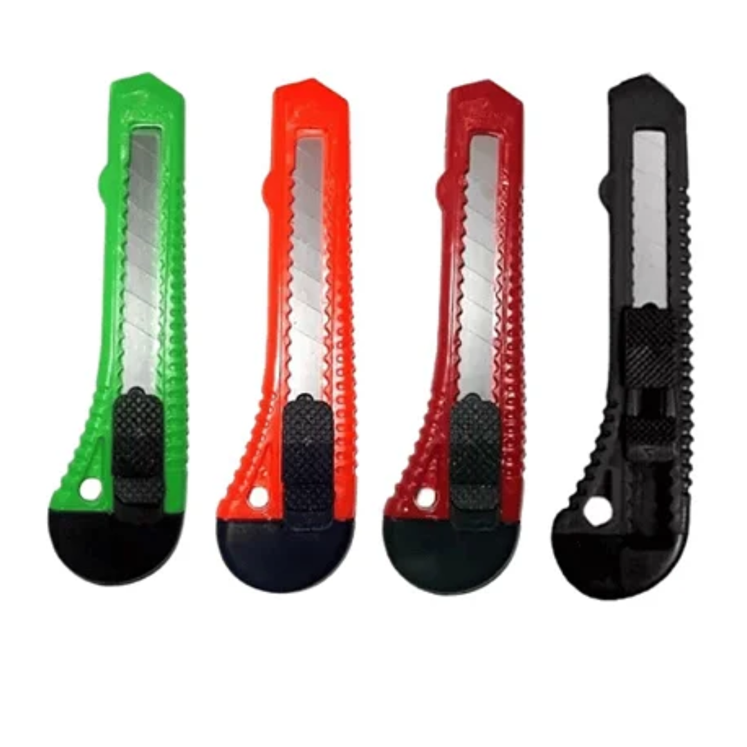 Estilete Largo Plástico 18mm Leoarte