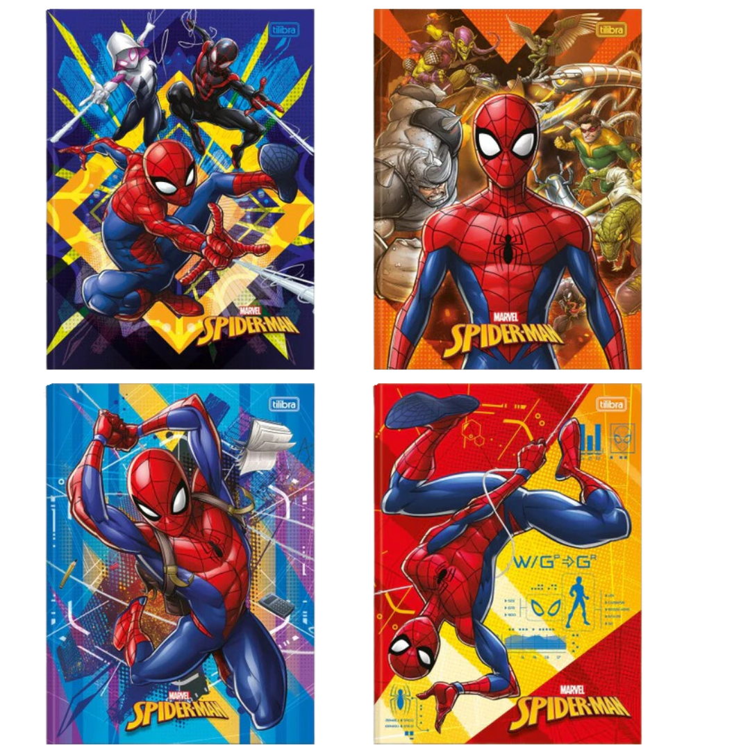 Caderno Brochura Tilibra Universitário Spiderman 48fls
