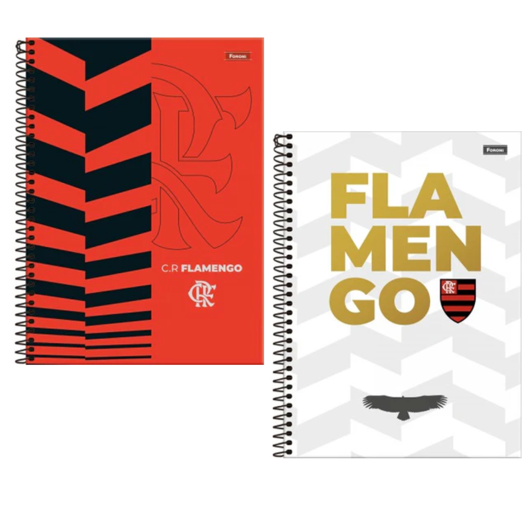 Caderno Universitário Capa Dura Flamengo 15 matérias