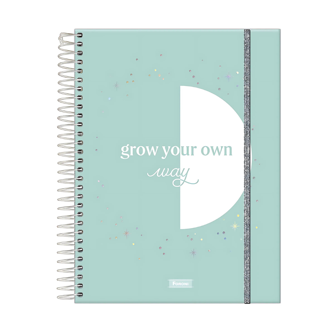 Caderno Colegial Fluor Mix Soft 10 Matérias - Foroni