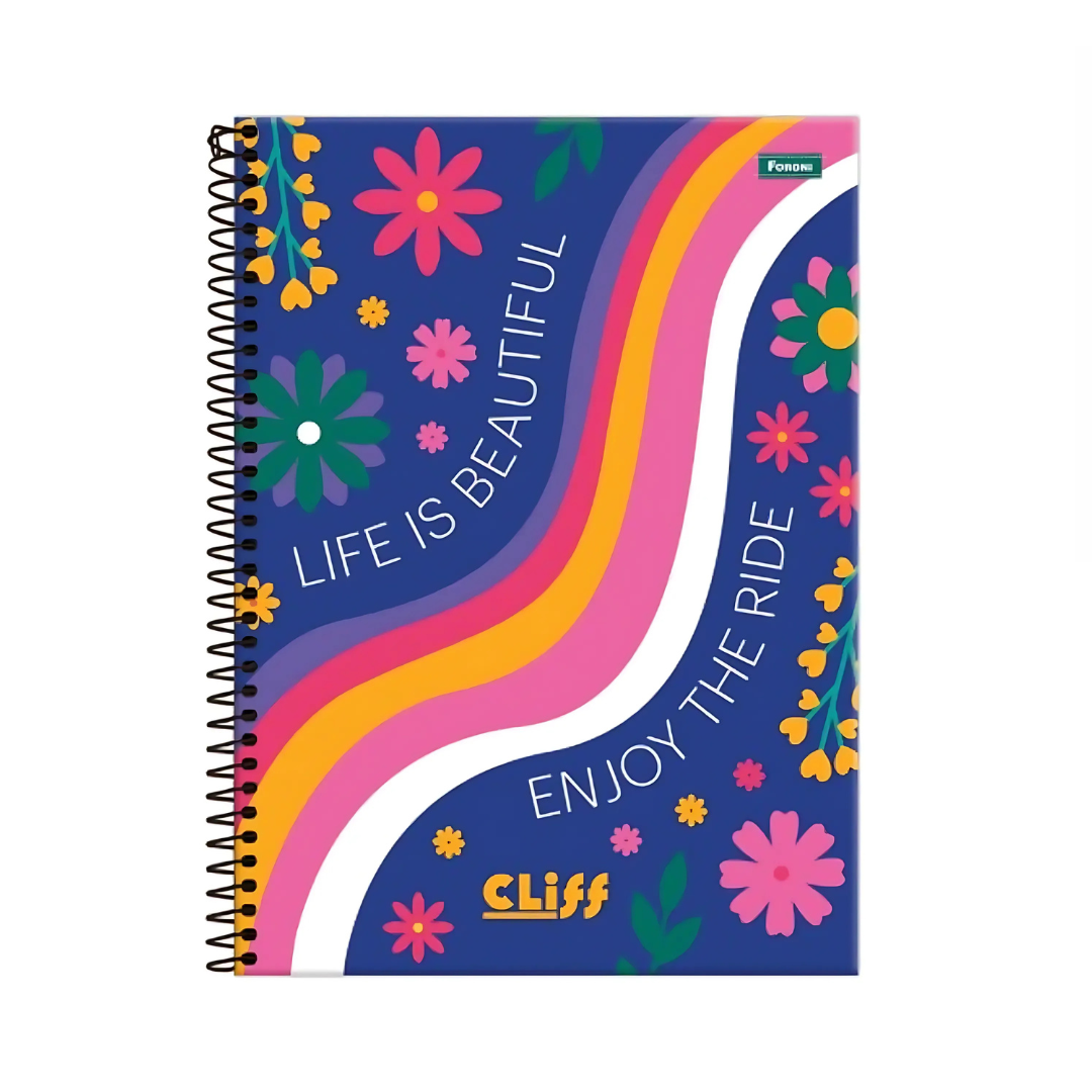 Caderno Universitário Cliff 1 matéria- 80 Folhas - Foroni