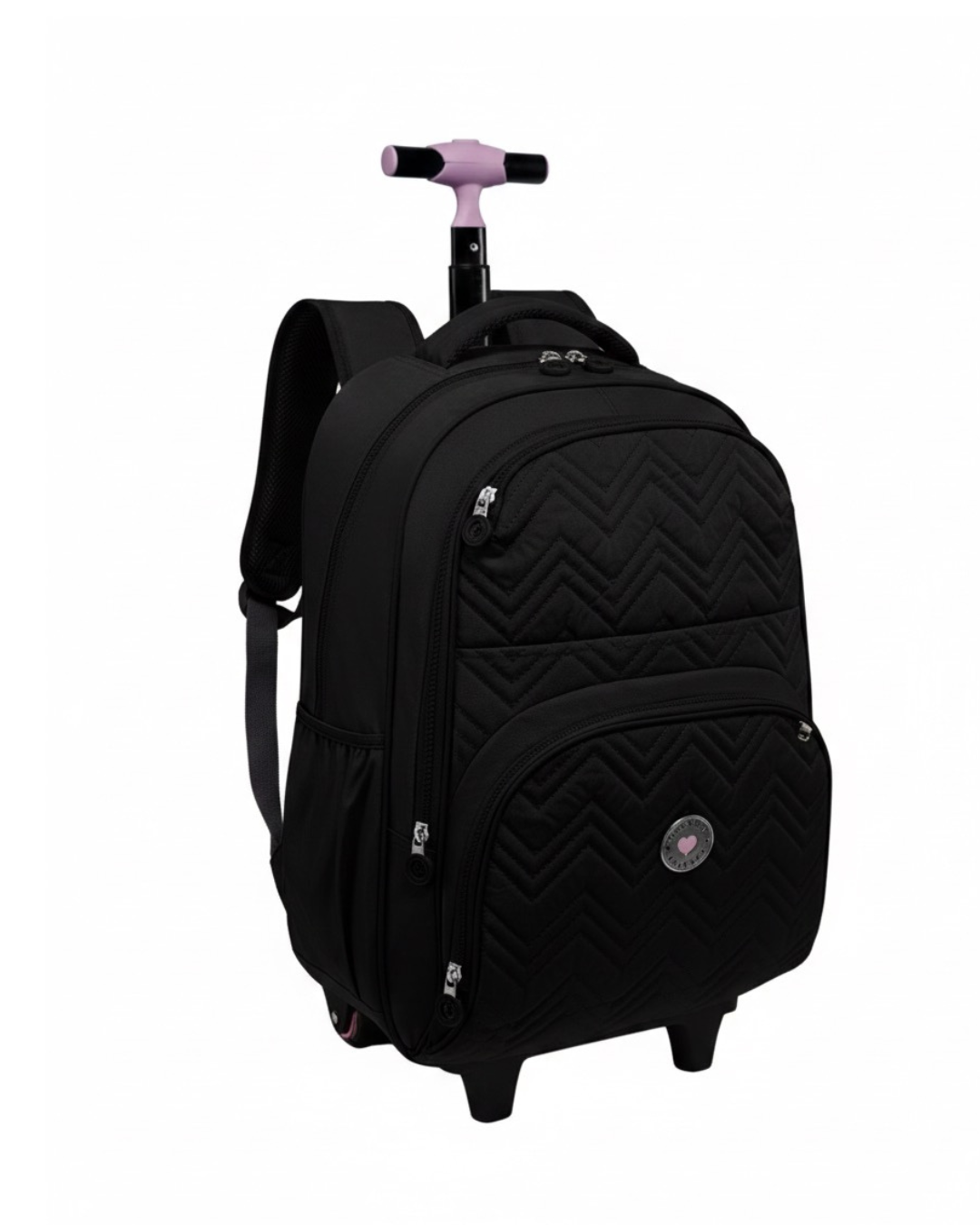 Mochila Kika de Rodinha KK2670 2 rodinhas Preto ou Verde.