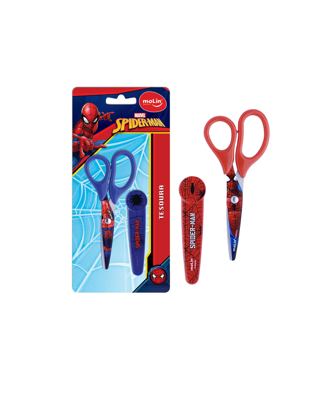 Tesoura Escolar Molin Spider-Man
