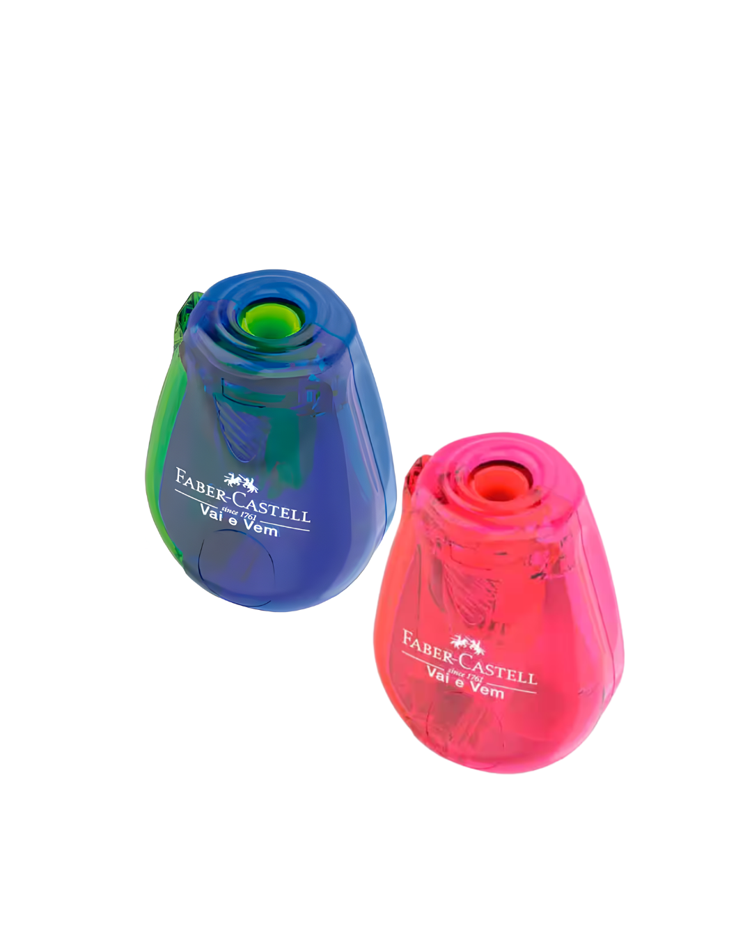 Apontador com depósito Vai e Vem Faber-Castell