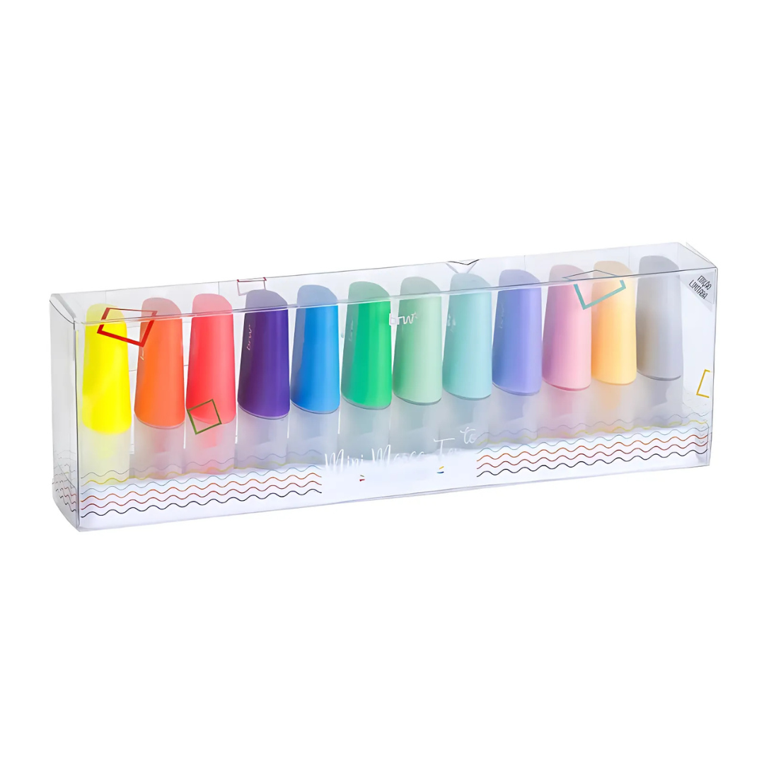 Mini Marca Texto 12 Cores BRW