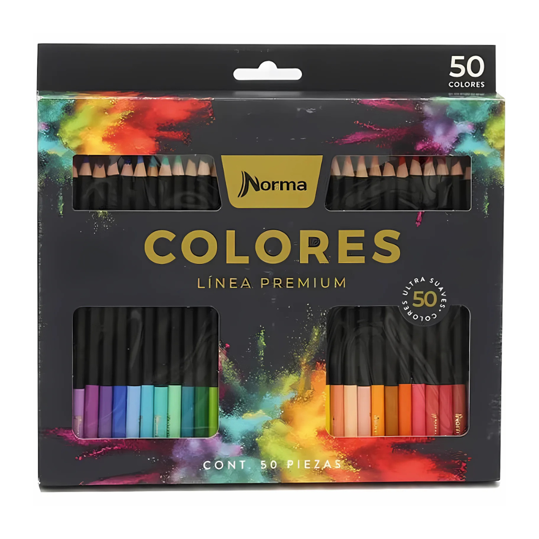Lápis de Cor Norma Premium 50 Cores