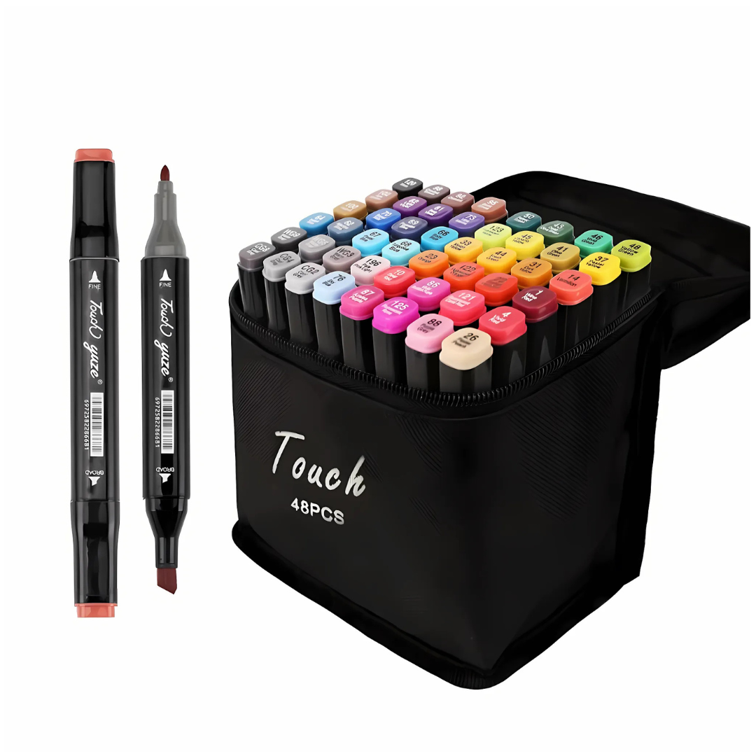 kit Canetinhas Touch 48 Cores