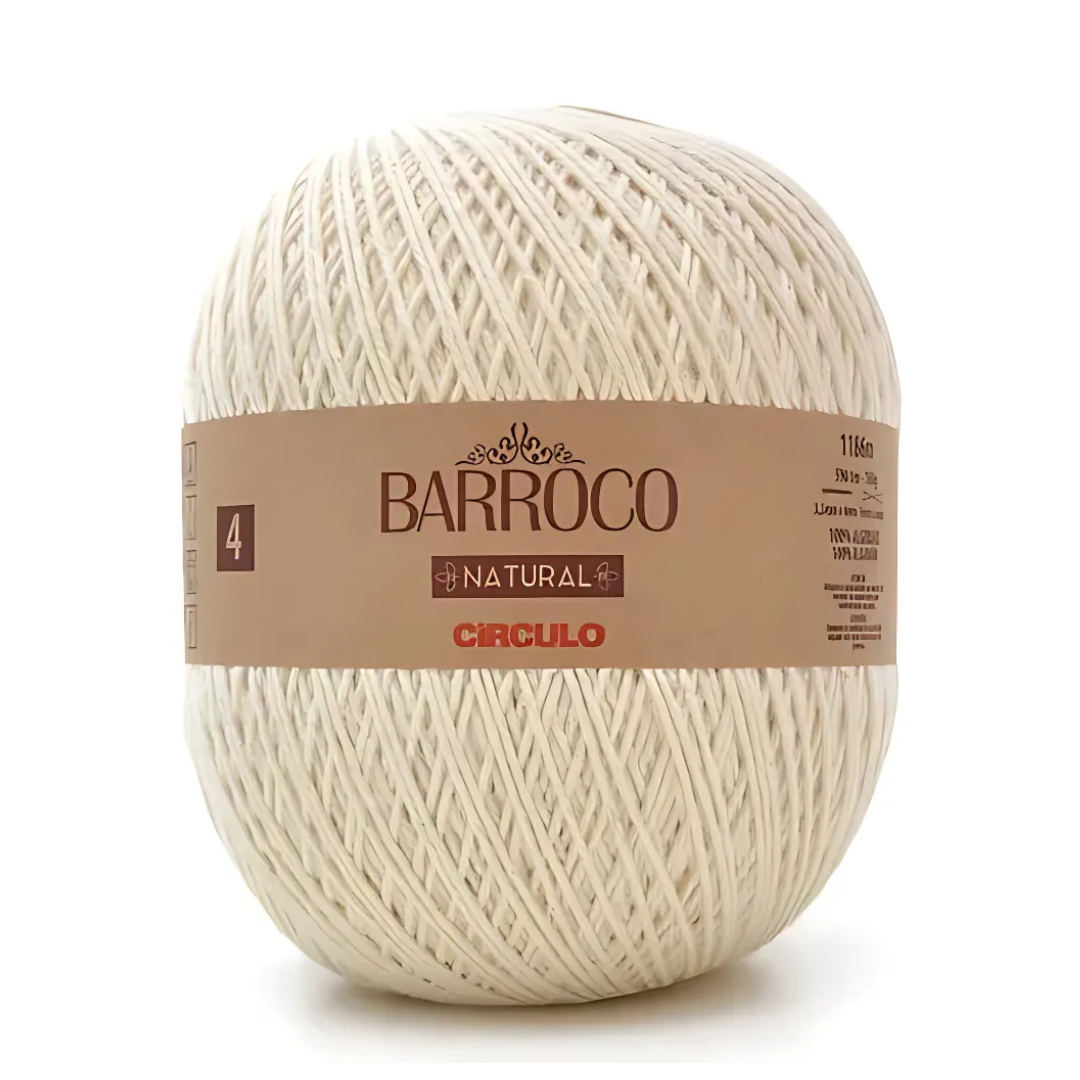Barbante Barroco Natural Círculo 700g