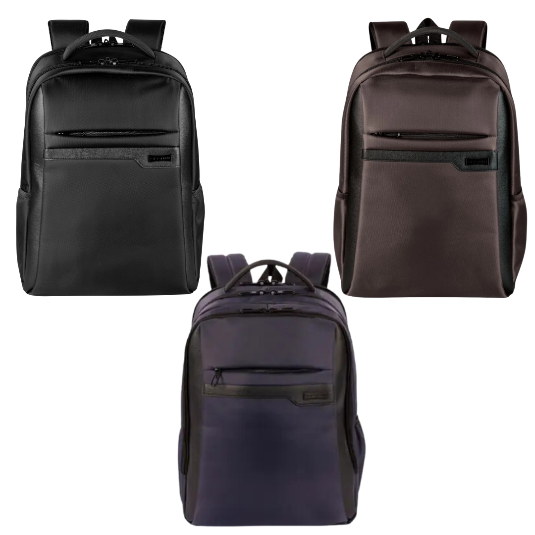 Mochila de Costas Sestini Prime Preta c/ 2 Compartimentos Laptop 207550-01