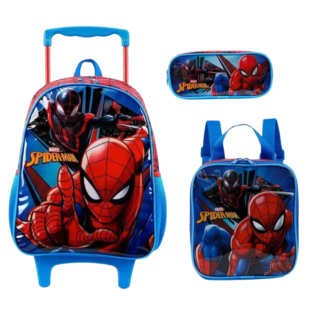 Kit Mochila+ Lancheira + Estojo Spider Man Xeryus – Ref 11650