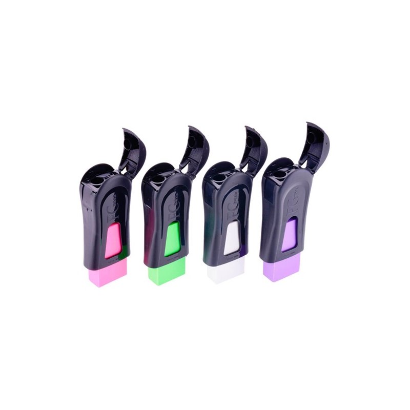 Apontador com Borracha Faber-Castell Mix Neon