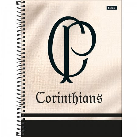 Caderno Universitário Capa Dura Corinthians 1 Matérias
