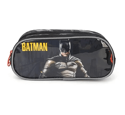 Estojo Luxcel Duplo Batman Preto