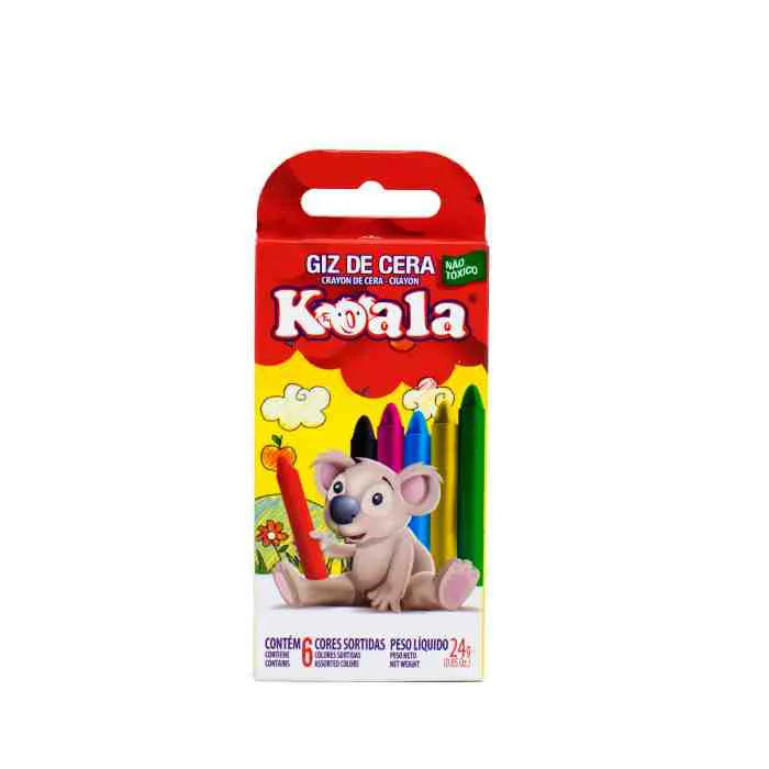 Giz de Cera 6 cores Koala