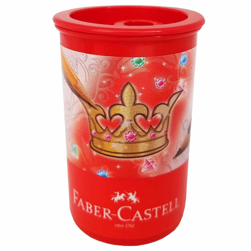 Apontador com Depósito Faber-Castell Tubo Plástico