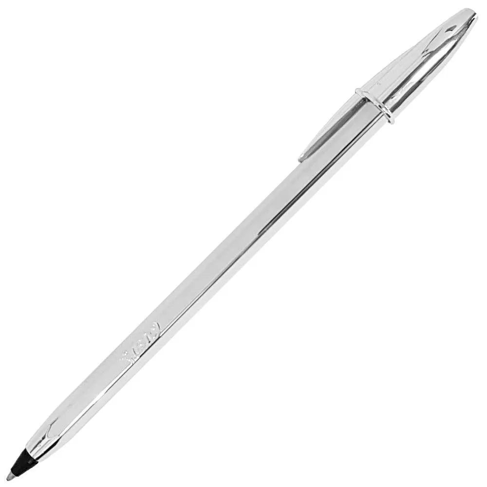 Caneta Bic Celebration Esferográfica Prata e Dourada